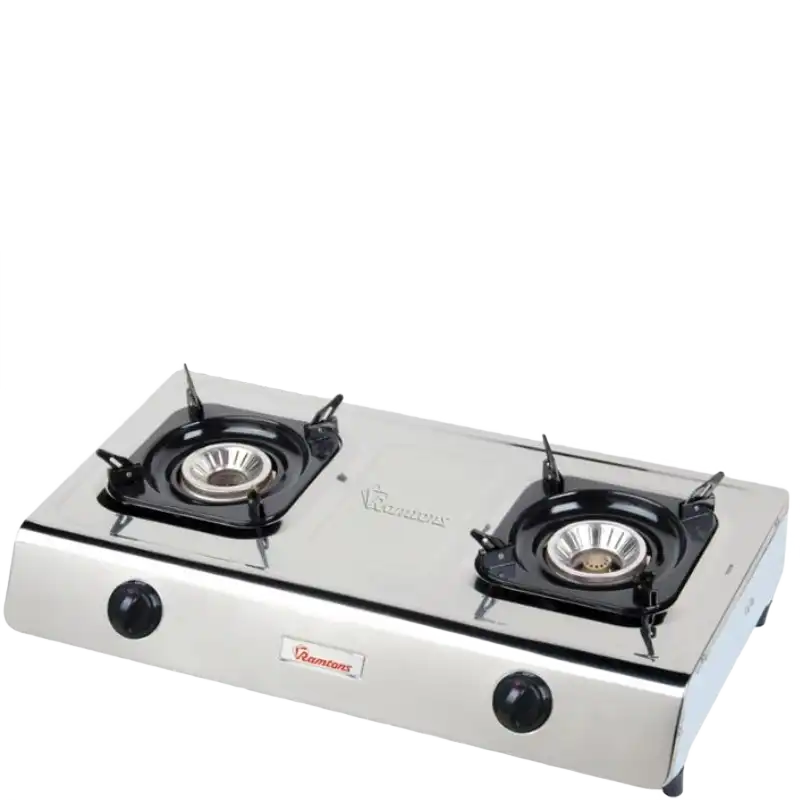 Gas Cooker 2 Burner Stainless Steel- RG/518