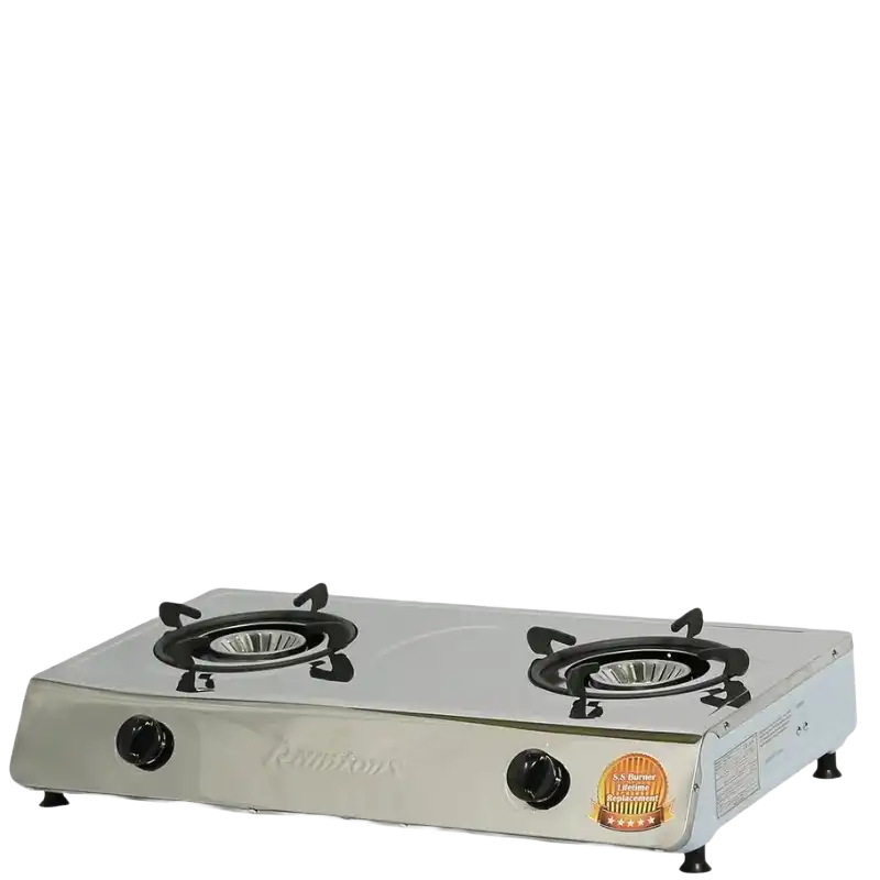 Gas Cooker 2 Burner Stainless Steel- RG/544